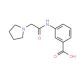3-(2-Pyrrolidin-1-yl-acetylamino)-benzoic acid - chemical structure image