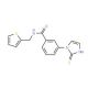 3-(2-sulfanyl-1H-imidazol-1-yl)-N-(thiophen-2-ylmethyl)benzamide - chemical structure image