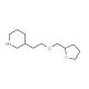 3-[2-(Tetrahydro-2-furanylmethoxy)ethyl]piperidine - chemical structure image