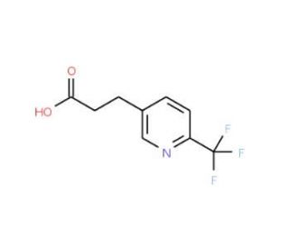 3-[2-(Trifluoromethyl)pyridin-5-yl]propanoic acid (CAS 539855-70-4) - chemical structure image