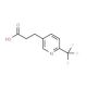 3-[2-(Trifluoromethyl)pyridin-5-yl]propanoic acid (CAS 539855-70-4) - chemical structure image