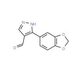 3-(2H-1,3-benzodioxol-5-yl)-1H-pyrazole-4-carbaldehyde - chemical structure image