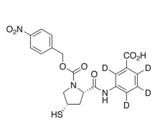 3-[[[(2S,4S)-1-(4-Nitrobenzyloxycarbonyl)-4-mercaptopyrrolidin-2-yl]carbonyl]amino]benzoic-d4 acid (CAS 202467-69-4) - chemic