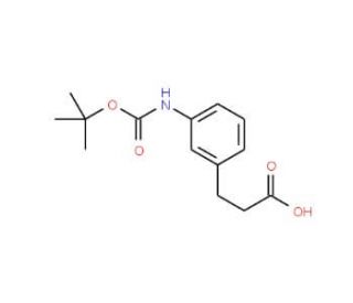 3-{3-[(tert-Butoxycarbonyl)amino]phenyl}propanoic acid (CAS 149506-04-7) - chemical structure image