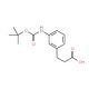 3-{3-[(tert-Butoxycarbonyl)amino]phenyl}propanoic acid (CAS 149506-04-7) - chemical structure image