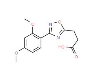 3-[3-(2,4-dimethoxyphenyl)-1,2,4-oxadiazol-5-yl]propanoic acid - chemical structure image