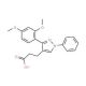 3-[3-(2,4-Dimethoxyphenyl)-1-phenyl-1H-pyrazol-4-yl]propanoic acid - chemical structure image