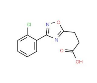 3-[3-(2-Chloro-phenyl)-[1,2,4]oxadiazol-5-yl]-propionic acid - chemical structure image