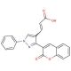 3-[3-(2-Oxo-2H-chromen-3-yl)-1-phenyl-1H-pyrazol-4-yl]-acrylic acid - chemical structure image
