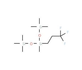 3-(3,3,3-Trifluoropropyl)heptamethyltrisiloxane (CAS 27703-88-4) - chemical structure image