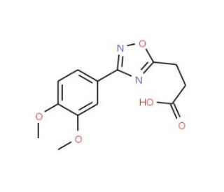 3-[3-(3,4-dimethoxyphenyl)-1,2,4-oxadiazol-5-yl]propanoic acid - chemical structure image