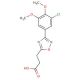 3-[3-(3-chloro-4,5-dimethoxyphenyl)-1,2,4-oxadiazol-5-yl]propanoic acid - chemical structure image