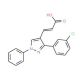 3-[3-(3-Chloro-phenyl)-1-phenyl-1H-pyrazol-4-yl]-acrylic acid - chemical structure image