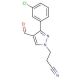 3-[3-(3-chlorophenyl)-4-formyl-1H-pyrazol-1-yl]propanenitrile - chemical structure image