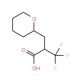 3,3,3-Trifluoro-2-(tetrahydro-2H-pyran-2-ylmethyl)propanoic acid - chemical structure image