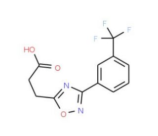 3-{3-[3-(Trifluoromethyl)phenyl]-1,2,4-oxadiazol-5-yl}propanoic acid - chemical structure image