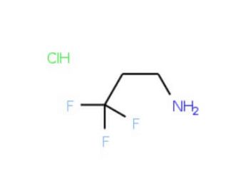3,3,3-trifluoropropan-1-amine hydrochloride (CAS 2968-33-4) - chemical structure image