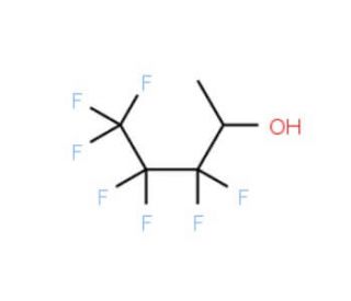 3,3,4,4,5,5,5-Heptafluoropentan-2-ol (CAS 375-14-4) - chemical structure image