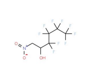 3,3,4,4,5,5,6,6,6-Nonafluoro-1-nitrohexan-2-ol (CAS 240408-94-0) - chemical structure image