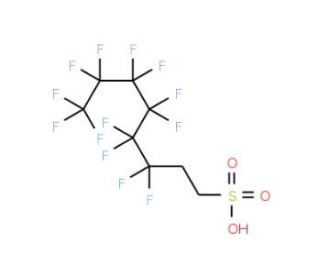 3,3,4,4,5,5,6,6,7,7,8,8,8-Tridecafluorooctane-1-sulphonic acid (CAS 27619-97-2) - chemical structure image