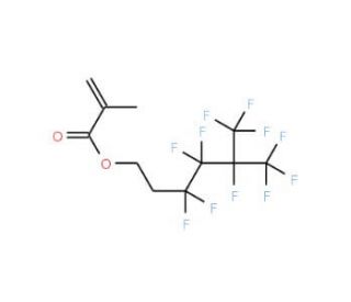 3,3,4,4,5,6,6,6-Octafluoro-5-(trifluoromethyl)hex-1-yl 2-methylprop-2-enoate (CAS 65195-44-0) - chemical structure image
