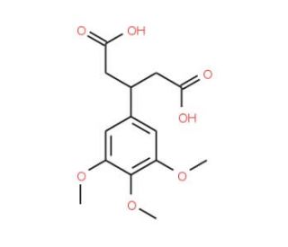 3-(3,4,5-trimethoxyphenyl)pentanedioic acid - chemical structure image