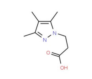 3-(3,4,5-Trimethyl-1H-pyrazol-1-yl)propanoic acid (CAS 890593-69-8) - chemical structure image