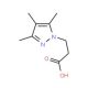 3-(3,4,5-Trimethyl-1H-pyrazol-1-yl)propanoic acid (CAS 890593-69-8) - chemical structure image