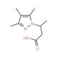 3-(3,4,5-Trimethyl-pyrazol-1-yl)-butyric acid - chemical structure image