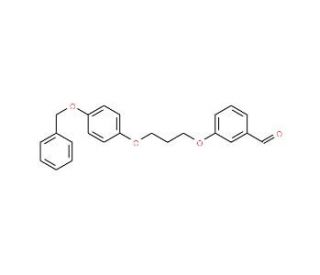 3-{3-[4-(Benzyloxy)phenoxy]-propoxy}benzenecarbaldehyde - chemical structure image