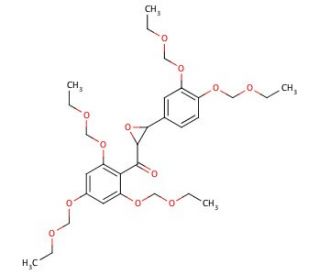 [3-[3,4-Bis(ethoxymethoxy)phenyl]oxiranyl][2,4,6-tris(ethoxymethoxy)phenyl]methanone (CAS 1076199-12-6) - chemical structure