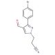 3-[3-(4-bromophenyl)-4-formyl-1H-pyrazol-1-yl]propanenitrile - chemical structure image