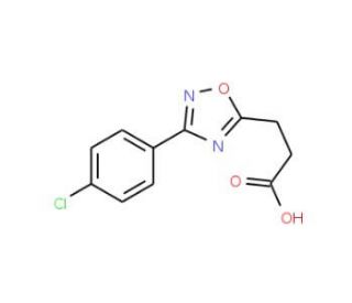 3-[3-(4-chlorophenyl)-1,2,4-oxadiazol-5-yl]propanoic acid (CAS 30149-93-0) - chemical structure image