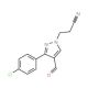3-[3-(4-chlorophenyl)-4-formyl-1H-pyrazol-1-yl]propanenitrile - chemical structure image