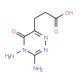 3-(3,4-diamino-5-oxo-4,5-dihydro-1,2,4-triazin-6-yl)propanoic acid - chemical structure image