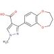 3-(3,4-dihydro-2H-1,5-benzodioxepin-7-yl)-1-methyl-1H-pyrazole-4-carboxylic acid - chemical structure image