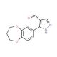 3-(3,4-dihydro-2H-1,5-benzodioxepin-7-yl)-1H-pyrazole-4-carbaldehyde - chemical structure image