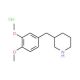 3-(3,4-Dimethoxy-benzyl)-piperidine hydrochloride (CAS 625454-24-2) - chemical structure image