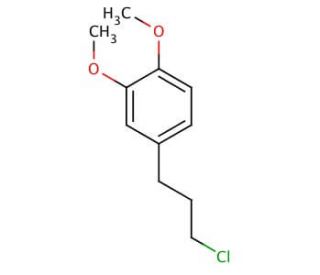 3-(3,4-Dimethoxyphenyl)-1-chloropropane (CAS 110406-97-8) - chemical structure image