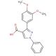 3-(3,4-dimethoxyphenyl)-1-phenyl-1H-pyrazole-4-carboxylic acid - chemical structure image
