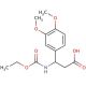 3-(3,4-Dimethoxyphenyl)-3-[(ethoxycarbonyl)amino]propanoic acid - chemical structure image