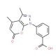 3-(3,4-Dimethyl-6-oxo-6H-pyrano[2,3-c]pyrazol-1-yl)-benzoic acid - chemical structure image