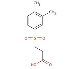 3-(3,4-Dimethyl-benzenesulfonyl)-propionic acid - chemical structure image