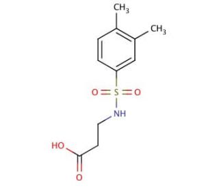 3-(3,4-Dimethyl-benzenesulfonylamino)-propionic acid - chemical structure image