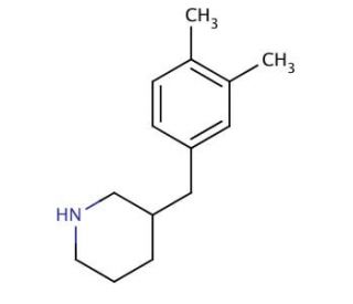 3-(3,4-Dimethyl-benzyl)-piperidine (CAS 955315-18-1) - chemical structure image