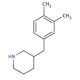 3-(3,4-Dimethyl-benzyl)-piperidine (CAS 955315-18-1) - chemical structure image