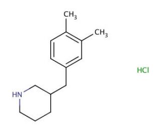 3-(3,4-Dimethyl-benzyl)-piperidine hydrochloride (CAS 1170373-42-8) - chemical structure image