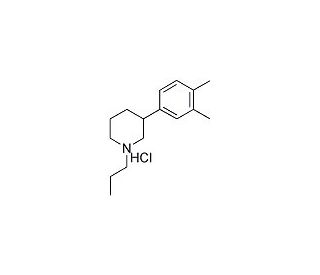 3-(3,4-Dimethylphenyl)-1-propyl-piperidine hydrochloride (CAS 219704-16-2) - chemical structure image