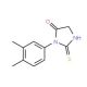 3-(3,4-dimethylphenyl)-2-mercapto-3,5-dihydro-4H-imidazol-4-one - chemical structure image