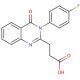 3-[3-(4-Fluoro-phenyl)-4-oxo-3,4-dihydro-quinazolin-2-yl]-propionic acid - chemical structure image